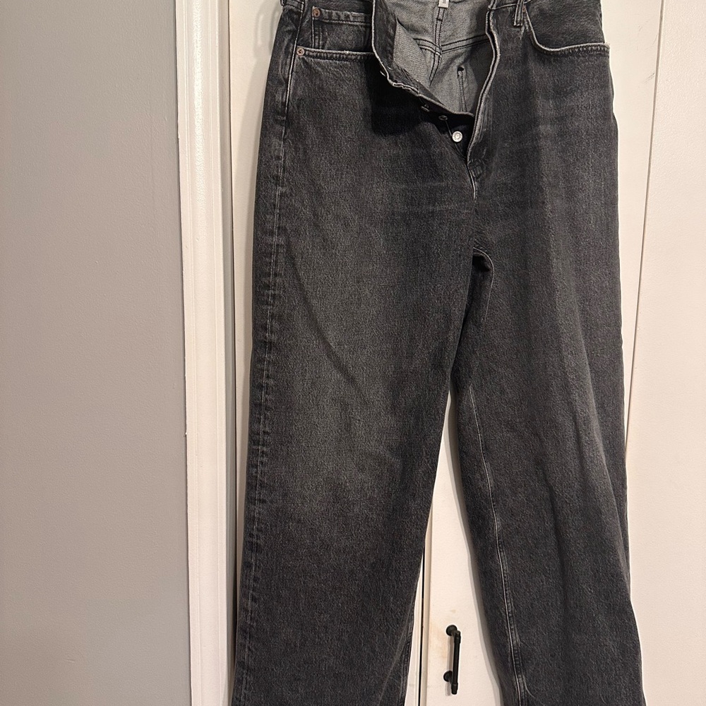 Agolde Women's Boyfriend Jeans in Dark Gray